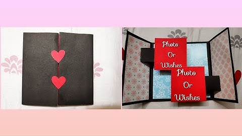 Floating pop up card tutorial | slider card for scrapbook | love greeting card | birthday card |