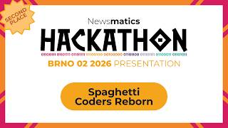 Team Spaghetti Coders Reborn, Second Place at Newsmatics Hackathon 2026