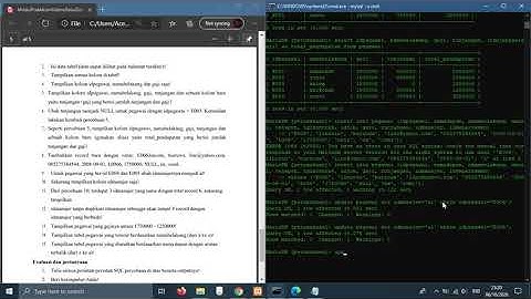 Tutorial Membuat Database menggunakan MariaDB dengan metode DML dan Retrieve Data Lanjutan