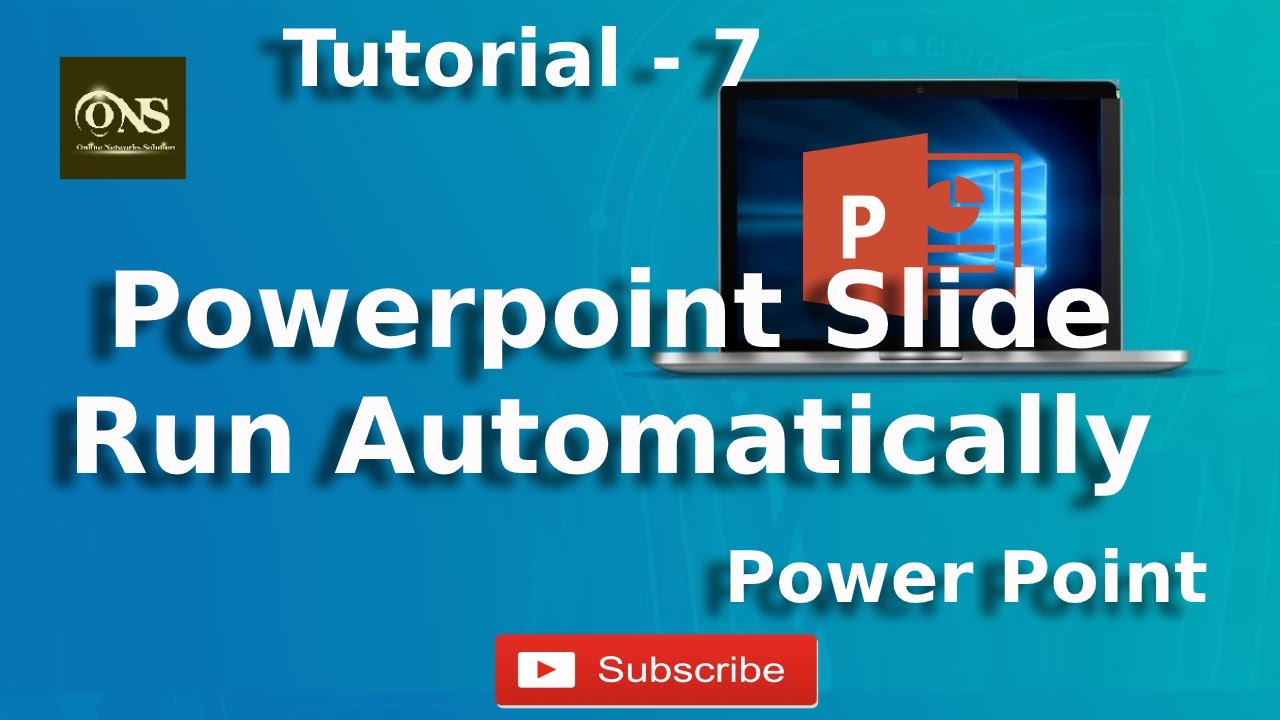 run powerpoint presentation in window