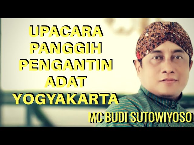 Panggih Pengantin adat Jawa gagrak Yogyakarta - MC Budi (Mbah Suto) Sutowiyoso || Ladrang Temanten class=
