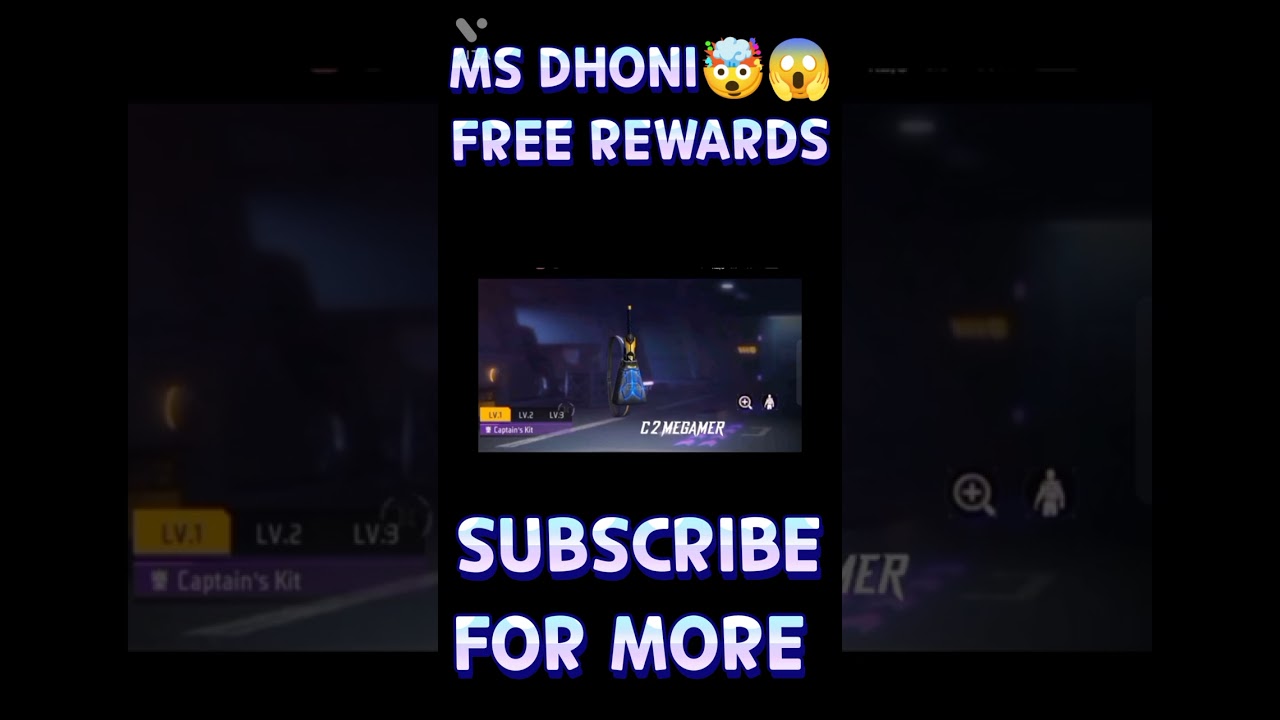 MS DHONI ( THALA ) EVENT FREE REWARDS | FREEFIRE INDIA FREE REWARDS | NEW DHONI CHARACTER| FFI X MSD