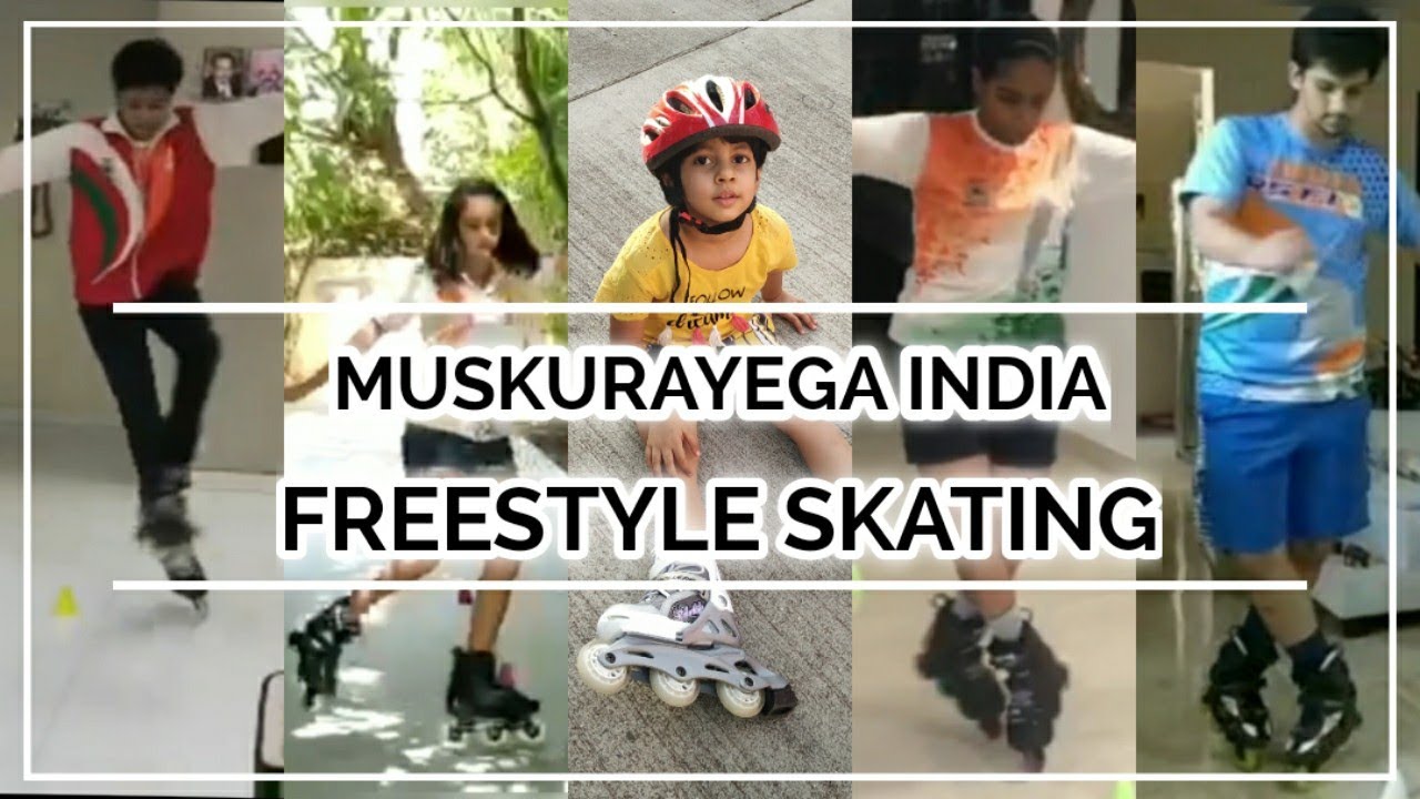 Indian Freestyle Skaters skating on Muskurayega India YouTube