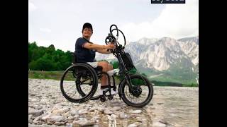 Recare Klaxon Klick handbike range for manual wheelchairs