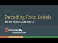 Decoding Food Labels