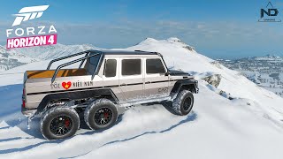 Forza Horizon 4 #28 - Trải Nghiệm Quái Vật Offroad Mercedes-Benz G63 AMG 6x6 Trên Đỉnh Núi Tuyết screenshot 3