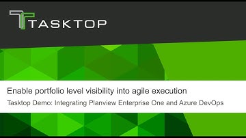Tasktop Hub Demo: Planview Enterprise One and Microsoft Azure DevOps