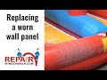 How we repaired an old basketball shoot wall