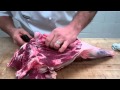 Fabrication of a Whole Leg of Lamb to a Boneless Roast