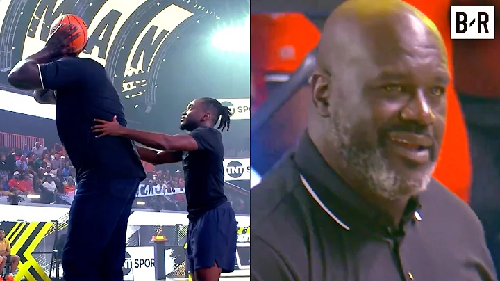 5'4" Ty Jackson Dunks over 7'1" Shaquille O'Neal 🤯 DUNKMAN