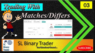 How to trading Binary.com demo account with Matches/Differs... | SL binary Trader