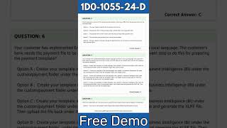 1D0-1055-24-D Exam Dumps With Practice Questions - Free Download