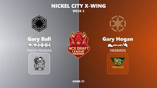 NCX Week 3 Gary Ball (Trash Panda, FO) vs Gary Hogan (Fire Birds, Republic)