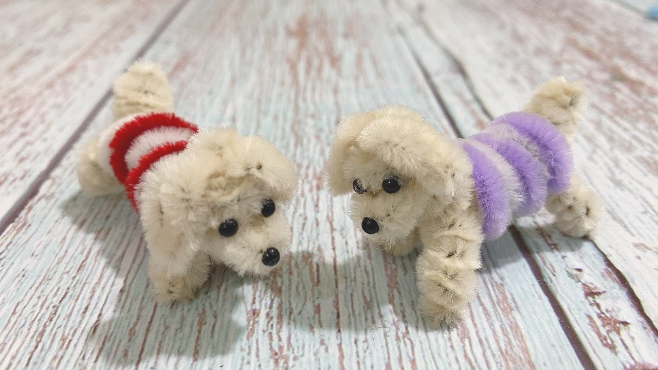 簡単🔰モールクラフト「モールで可愛い犬を作ろう」モールベア、モール