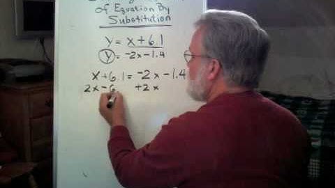 SolveTwo Equations by Substitution Part 1