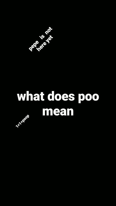 what-does-poo-mean-youtube