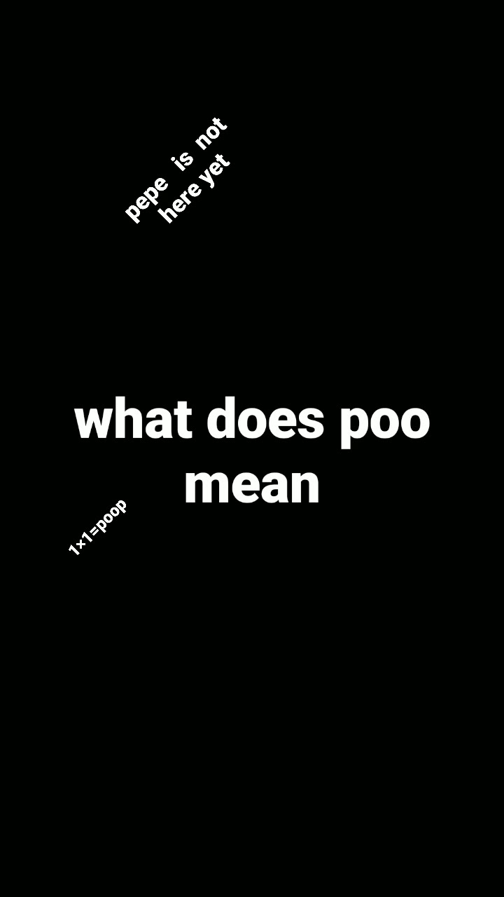 What Does Poo Mean YouTube What Does Poo Mean YouTube