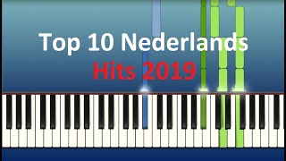 Top 10 Nederlands Hits 2019 Piano tutorial