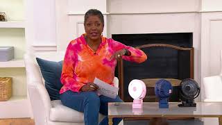 Limitless Breezie 8000mAh Power Bank 3-Mode Fan with LED Light on QVC