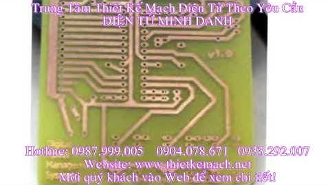 Điều Khiển Động Cơ DC Dùng 8051 - Thiet Ke Mach Dien Tu