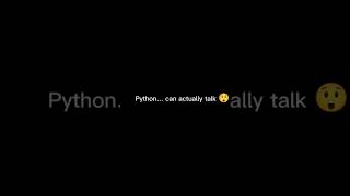 Python Can Talk 😳🔥AI voice using just a few lines of Python! #textsimplification #textparser