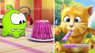 My Talking cat Ginger VS My Om Nom - funny gameplay - new episode 2017 screenshot 3