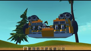 Scrap Mechanic - self stabilizing hoverbike + EASTER EGG found!