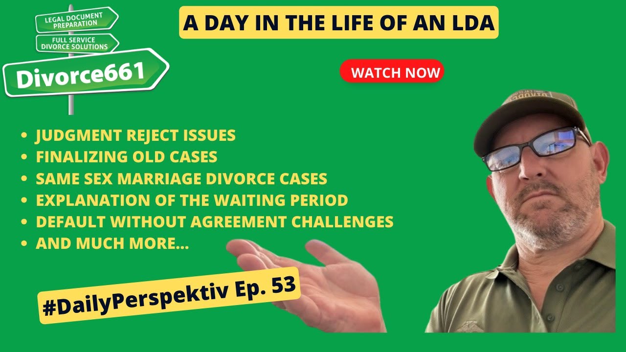 Day In The Life Of A Divorce LDA (Paralegal) Los Angeles Divorce Divorce661  #dailyperspektiv Ep. 53
