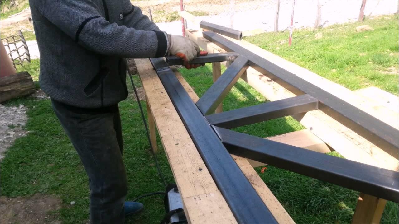 Фермы из нкт труб. Как варить фермы. Сварить фермы своими руками. Ферма из проф трубы 40 20. Сварить фермы своими руками.