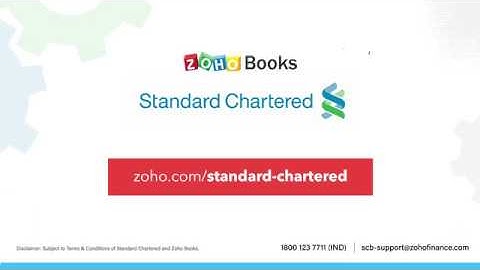Integrated Banking with Zoho Books and Standard Chartered Bank