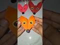 10 Sec Cute Fox Face 🦊💖 | No Scissors✂️❌ | Easy Paper Craft Idea #shorts #viral #origami #papercraft