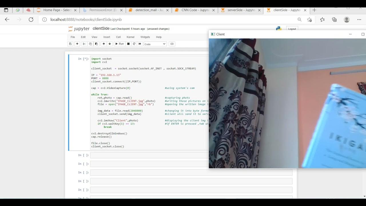 Create Live Streaming Video Chat App without voice using cv2 module of ...