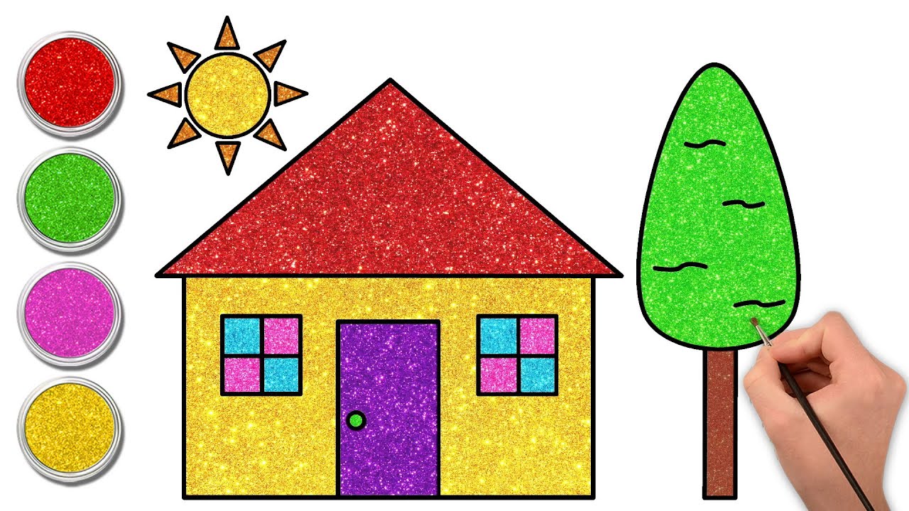 Aprenda a desenhar uma casa com passos simples e fáceis | Desenho fácil ...