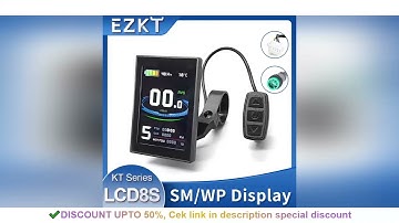 KT E Bike TFT Color Display Kunteng LCD8S Electric Bicycle Display Conversion Kit Accessories KT LCD