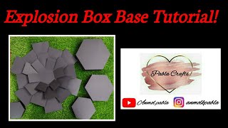 Hexagonal Explosion box tutorial| Explosion box base|Exploding box|Explosion box for beginners|Gift