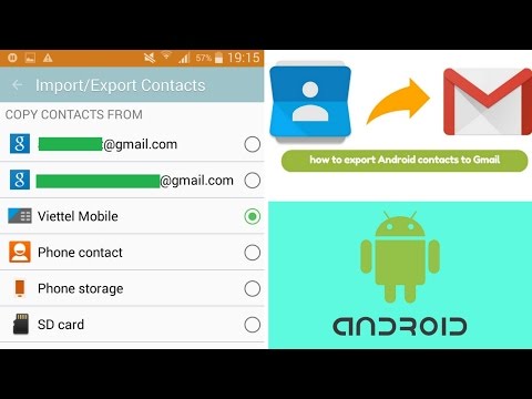 In this video i will show you how to export android contacts and save it your gmail account. =================================================== upcoming ...