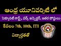 ఆంధ్ర యూనివర్సిటీ లో 146 సెక్యూరిటీ గార్డ్స్, వర్క్ ఇన్స్పెక్టర్, ఇతర పోస్టులు