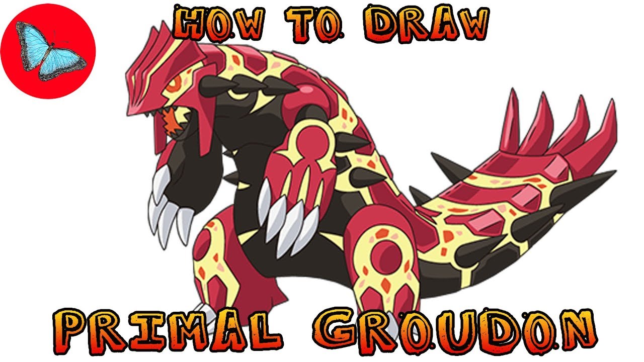 How To Draw Pokemon - Primal Groudon | Drawing Animals
