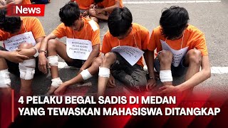 4 Pelaku Begal Sadis di Medan yang Tewaskan Mahasiswa Ditangkap