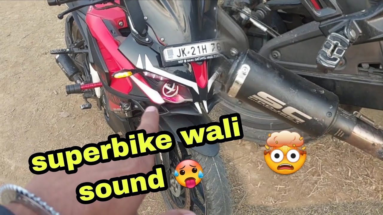 super loudest exhaust in rs200 🥵 z900 vi fail leveluprider YouTube