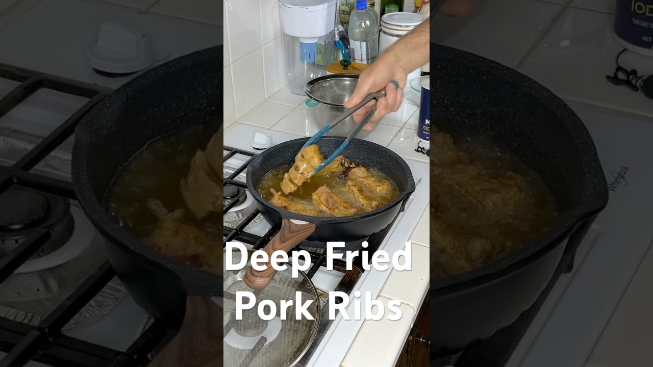 Deep Fried Pork Spare Ribs | 10 minutes 