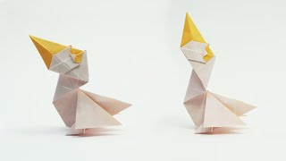 Easy Origami Duck Yakomoga - Origami Easy English Subtitles 