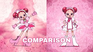 Motto! Ojamajo Doremi - Transformations Comparison