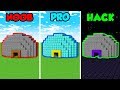 Minecraft NOOB vs. PRO vs. HACKER: SECRET BUNKER in Minecraft! (Animation)