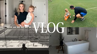 VLOG | 1st year of school prep! farmers market, football’s back &amp; bathroom makeover!