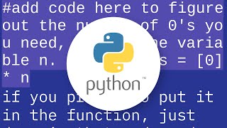 List of zeros in python