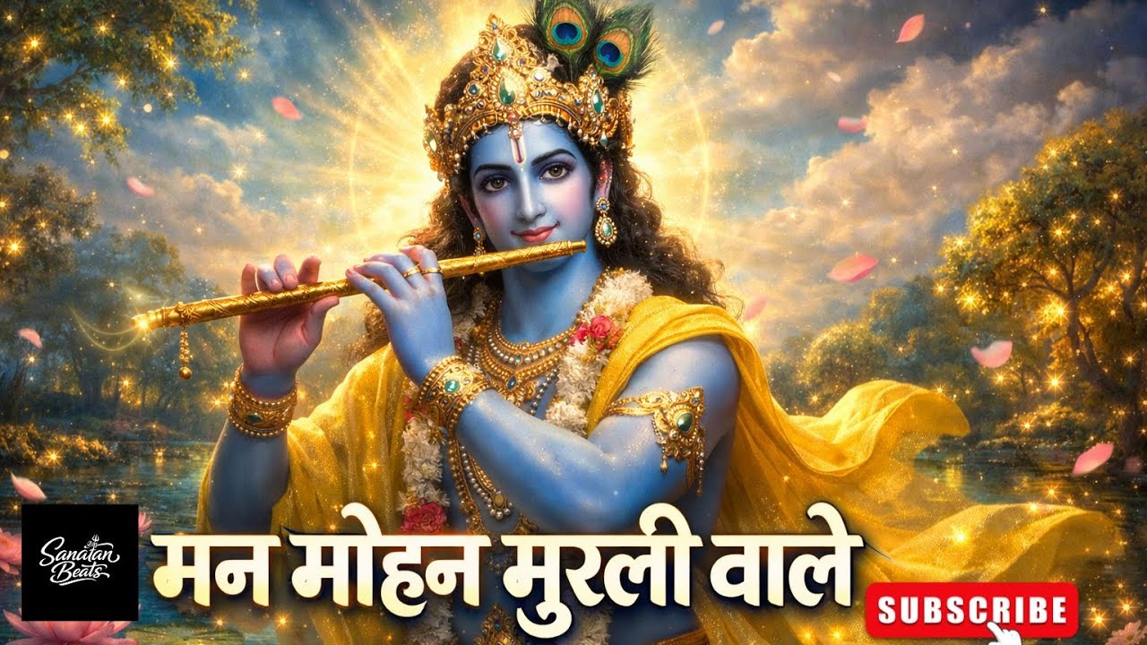 मन मोहन मुरली वाले | Shri Krishna Bansuri | Calm & Peaceful Krishna Bhajan#krishnabhajan #bhakti
