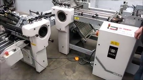 2008 Baum 2020 Continuous Feed Paper Folder w 8 Page