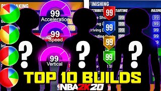 HOW TO CREATE THE TOP 10 BEST BUILDS in NBA 2K20! MOST OVERPOWERED BROKEN BUILDS!!