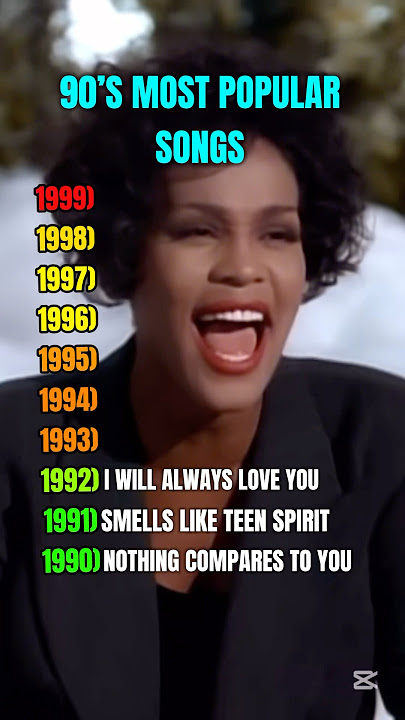 90’s Most Popular Songs #90s #popularsong #1990s